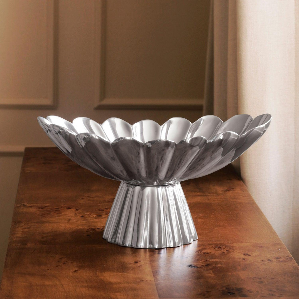 Vintage Hermes Pedestal - Pedestal Side View | Bone & Brass