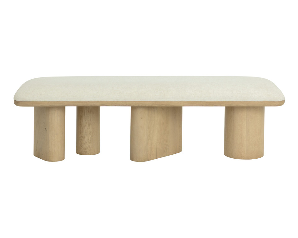 Hiro Light Oak - Geralt Linen Bench