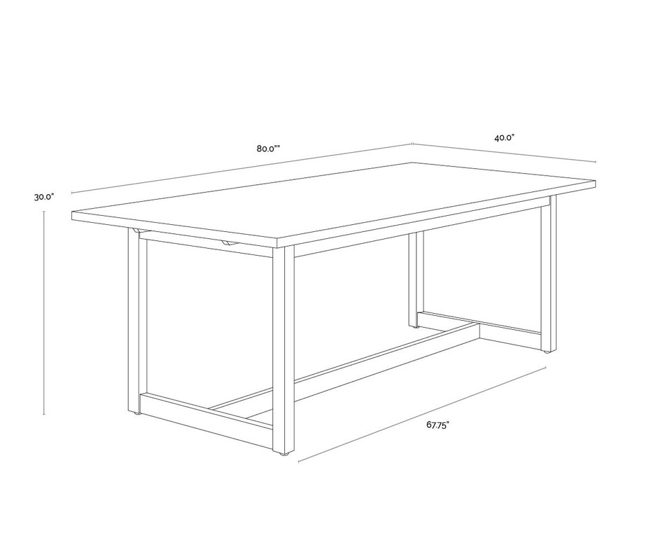 Geneve Extension Natural - 83" to 107" Dining Table