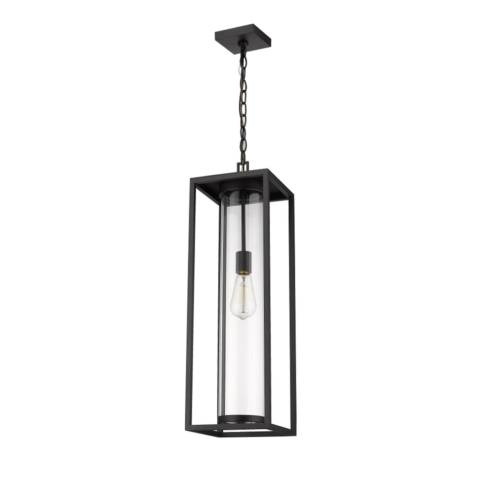 Black Dunbroch Open Frame Outdoor Pendant, view 5