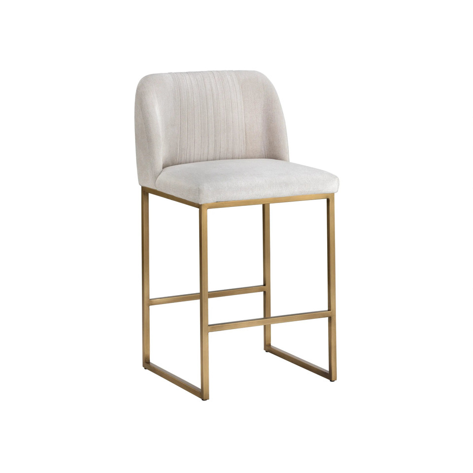 Nevin Polo Club Muslin Counter Stool