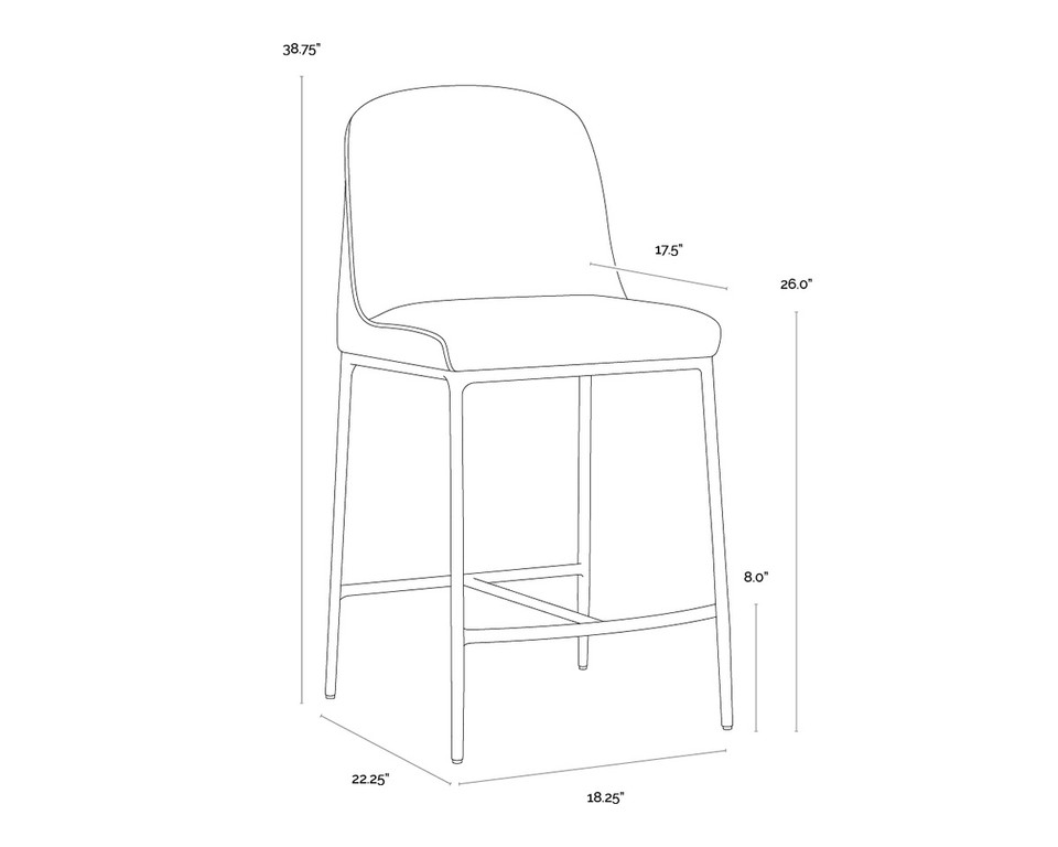 Nestor Meg Rust Counter Stool