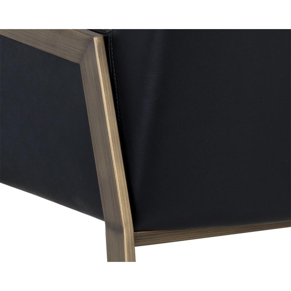 Bernadette Dining Bravo Black Armchair, view 3