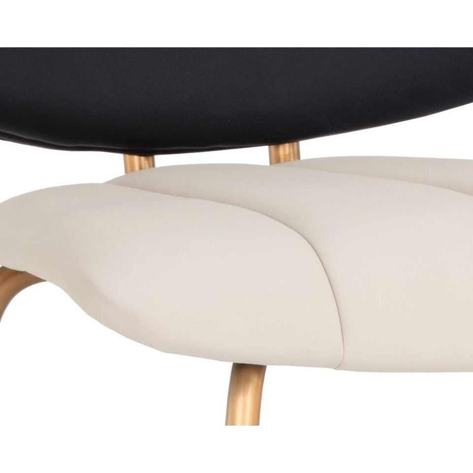 Lorelei Dillon Cream / Dillon Black Counter Stool, view 2