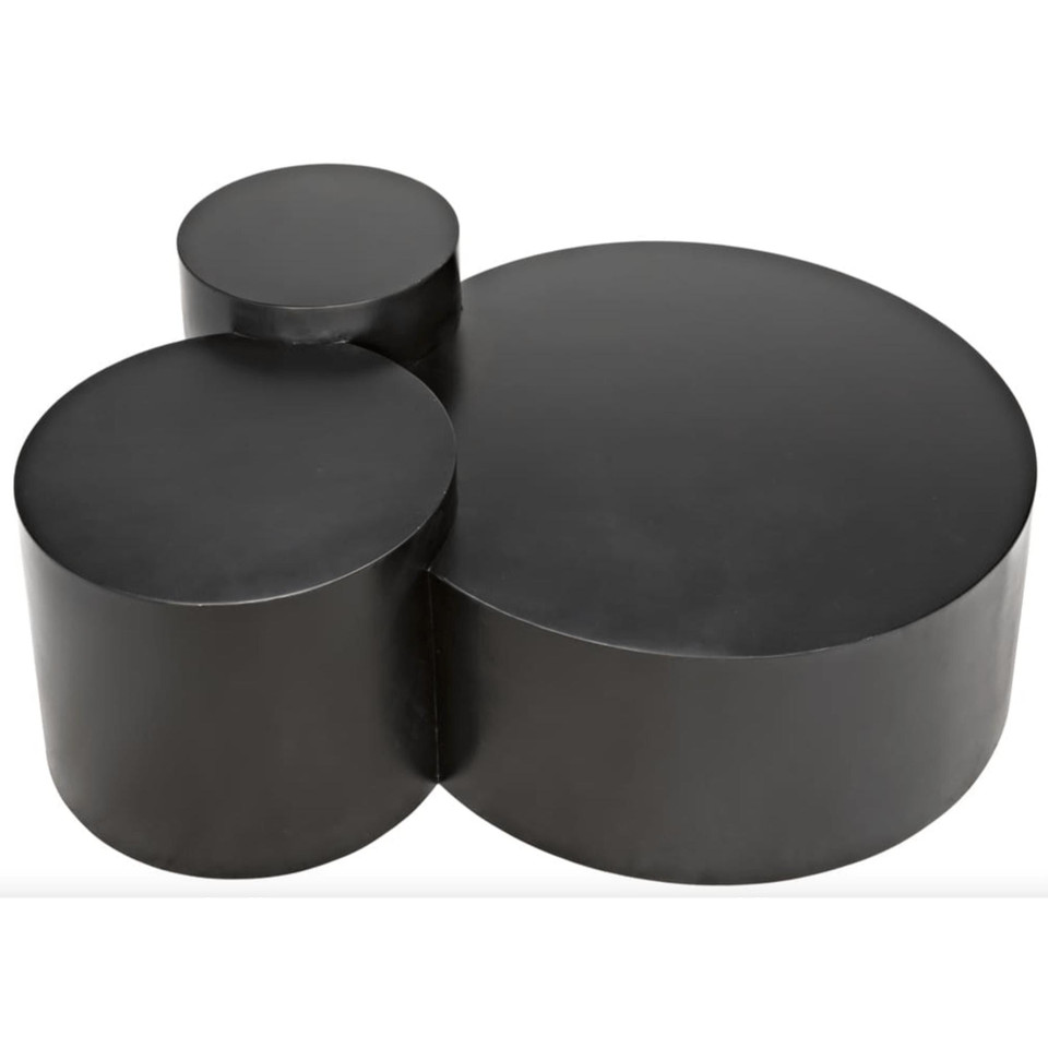 Ella Black Steel Multi-Level Coffee Table, view 2