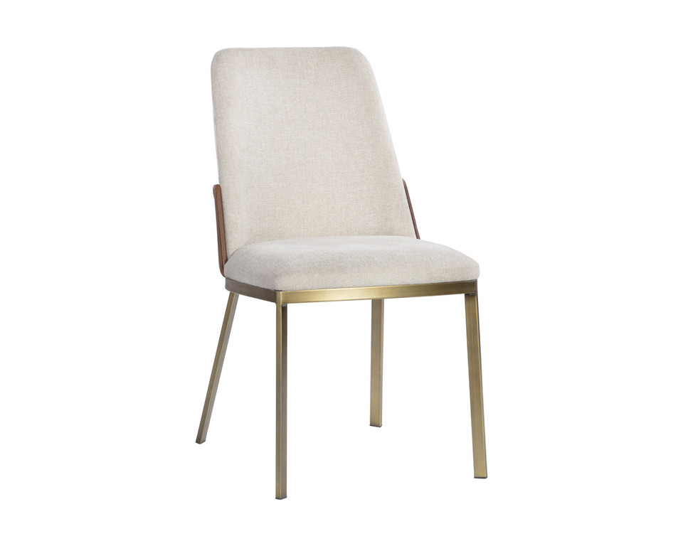 Marie Belfast Oatmeal / Bravo Cognac Dining Chair