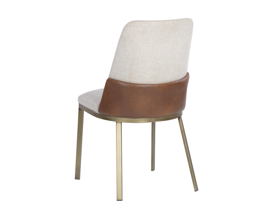 Marie Belfast Oatmeal / Bravo Cognac Dining Chair