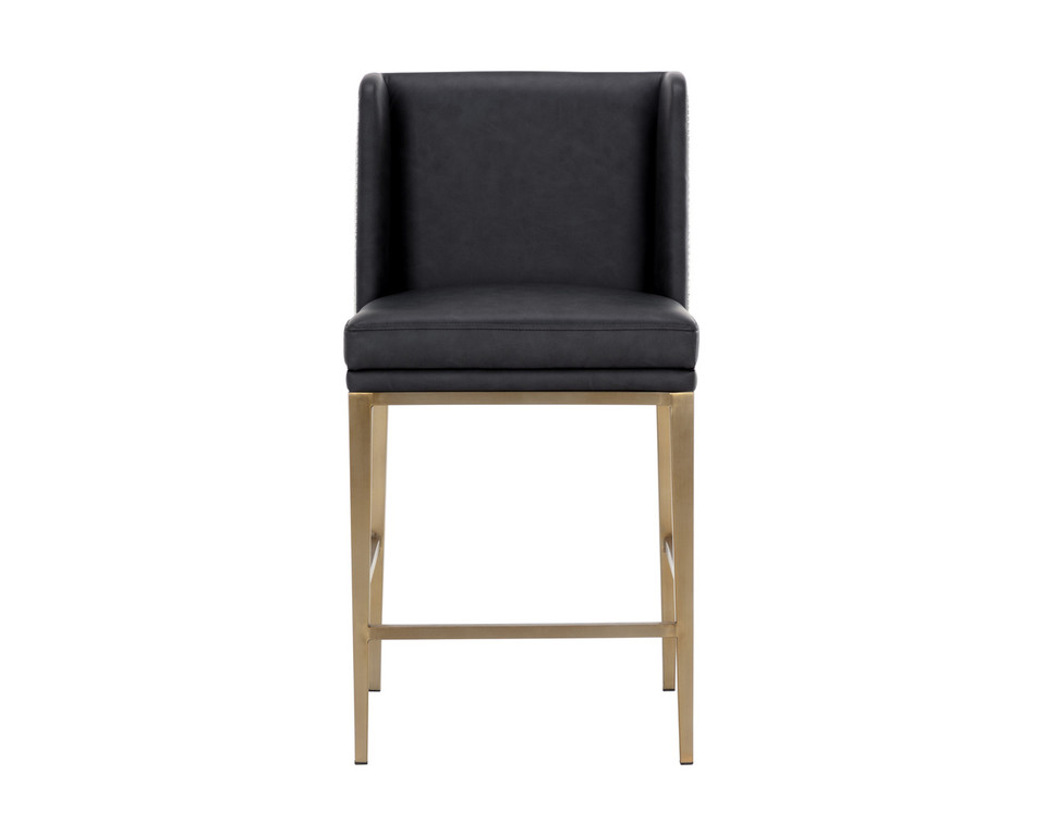 Joplin Cantina Black / Vera White Pepper Counter Stool