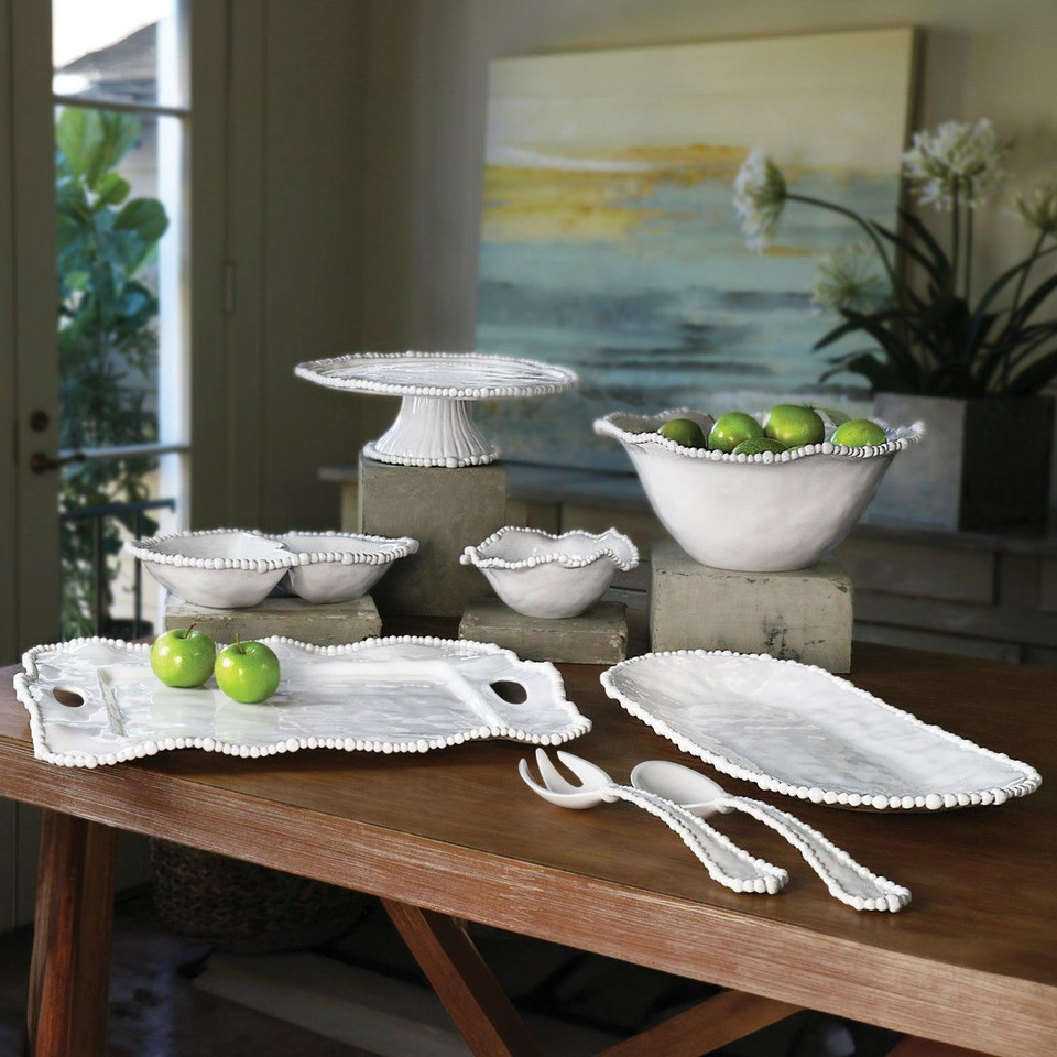 Vida Alegria Large Bowl White, view 15