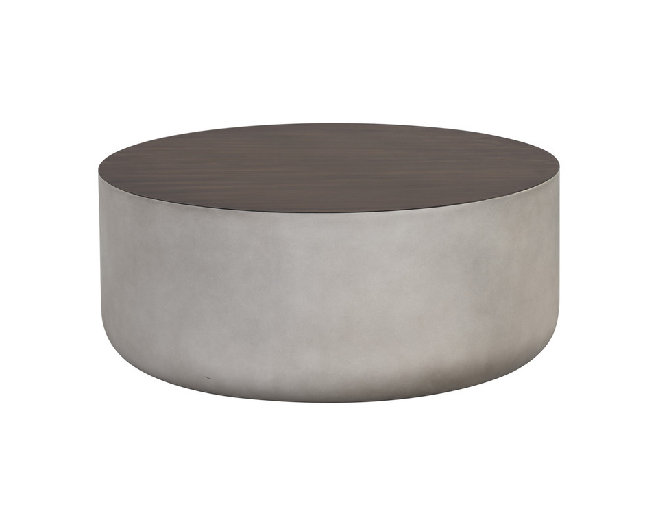 Diaz Grey - Wood Grain Brown Coffee Table