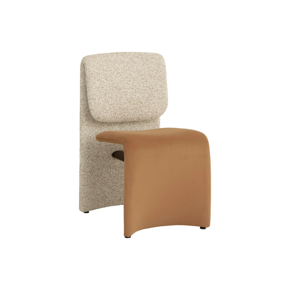 Dunnington Gold - Kona Camel / Noah Ecru Dining Chair