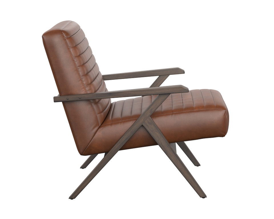 Peyton Bravo Cognac Lounge Chair