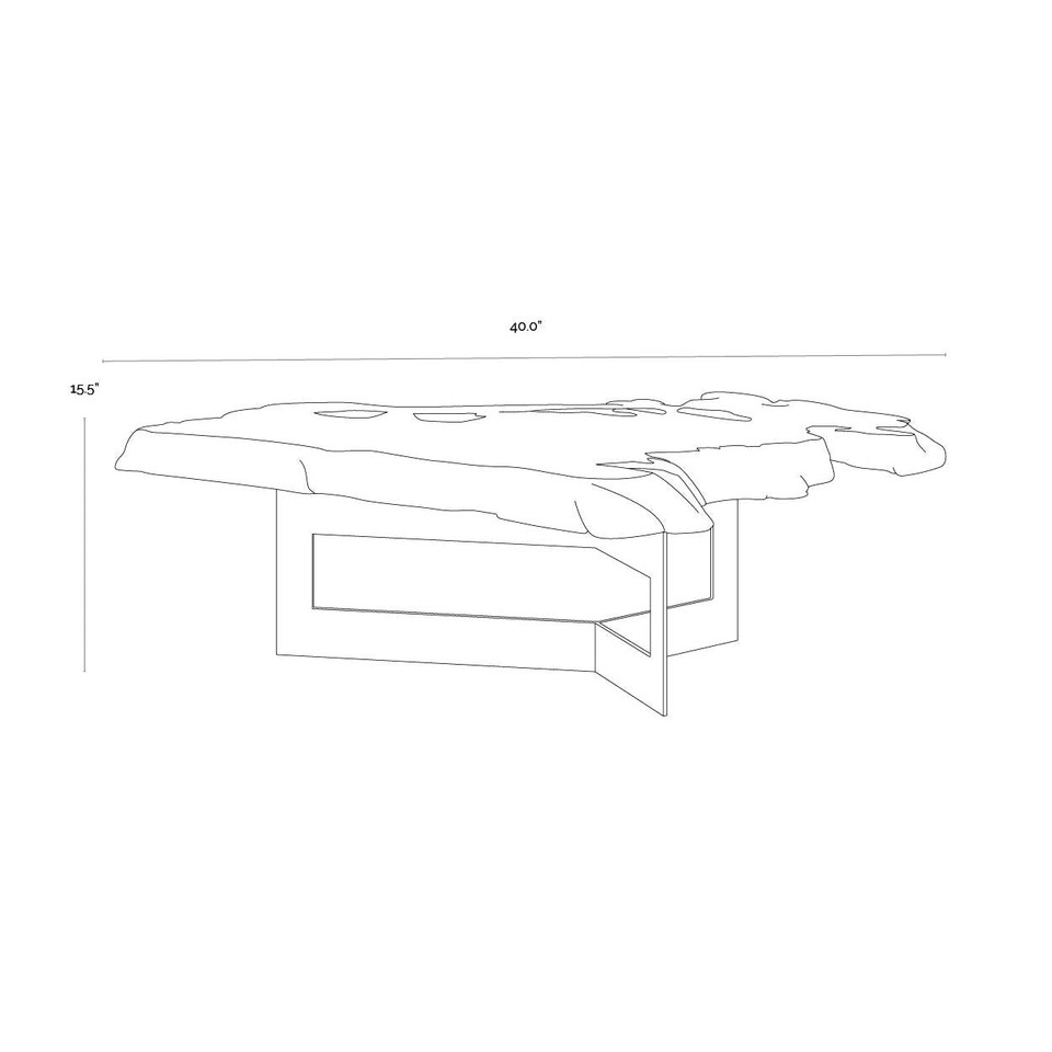 Wyatt Black / Dark Brown Coffee Table, view 7
