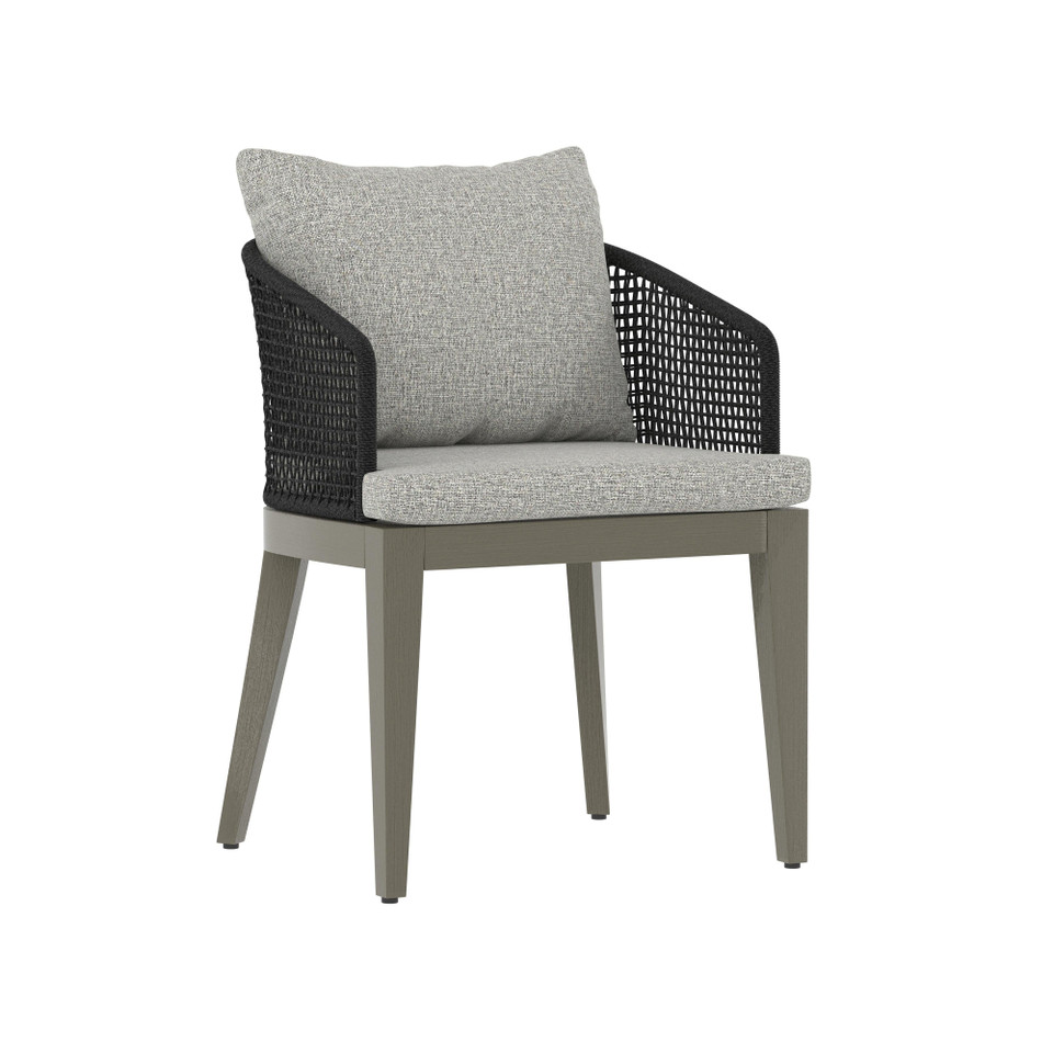 Capri Dining Smoke Grey - Copacabana Marble Armchair, view 2