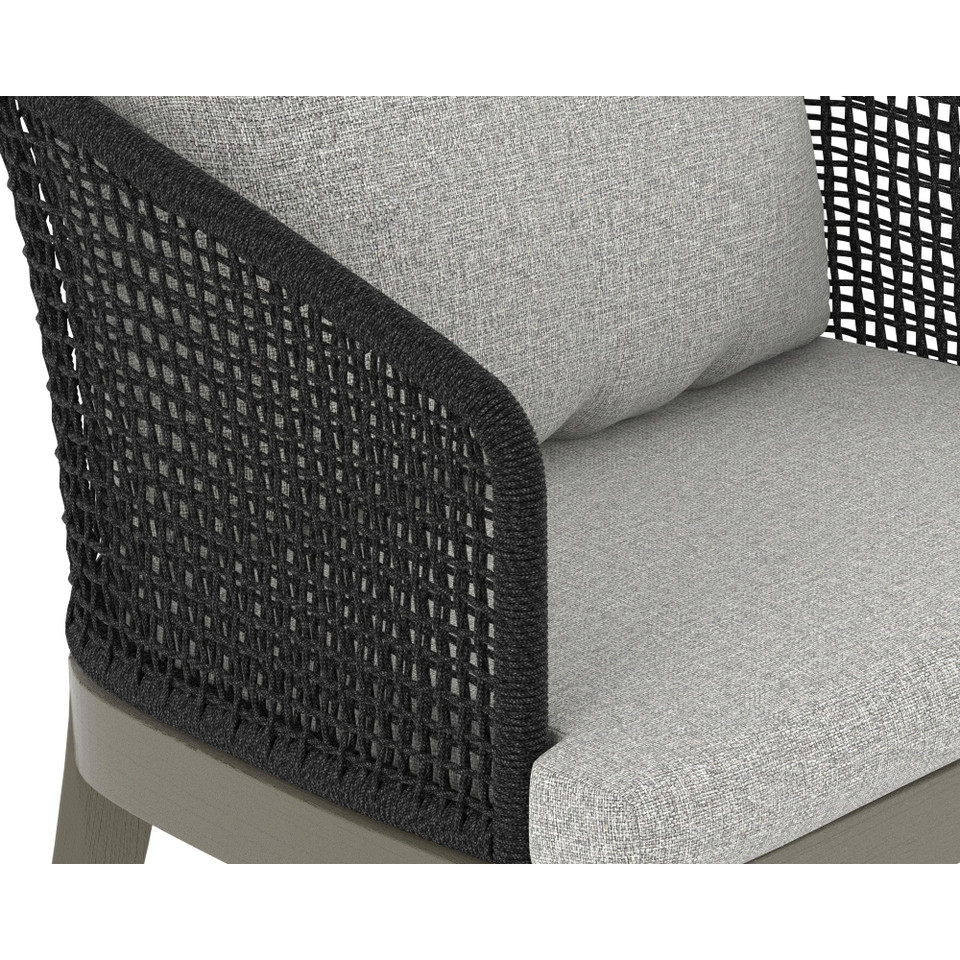 Capri Dining Smoke Grey - Copacabana Marble Armchair, view 6
