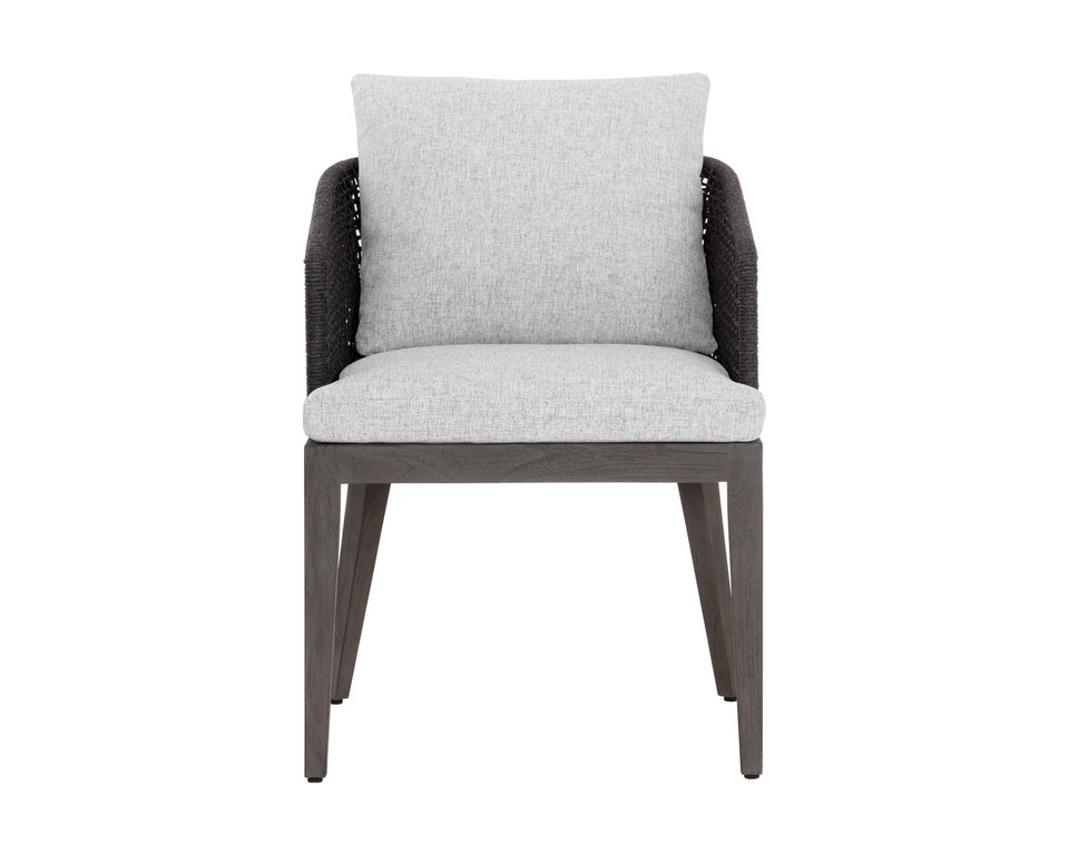 Capri Dining Smoke Grey - Copacabana Marble Armchair