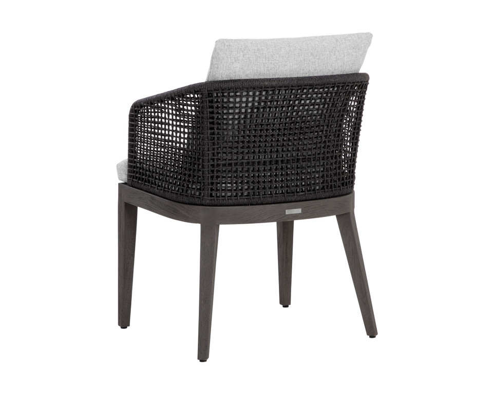 Capri Dining Smoke Grey - Copacabana Marble Armchair
