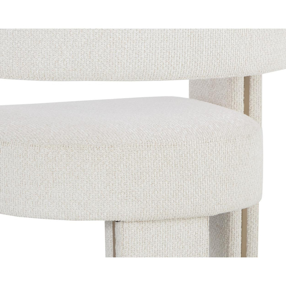 Adamina Dining Rhea Light Barley Armchair, view 5