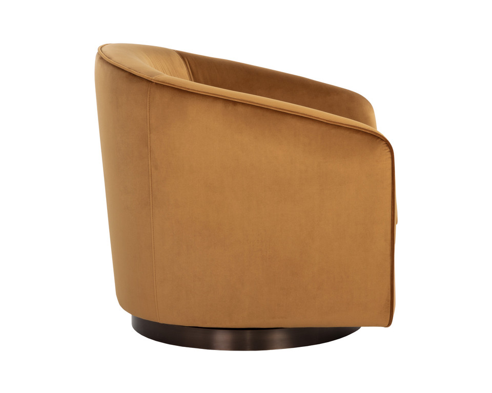 Hazel Swivel Dark Bronze - Gold Sky Lounge Chair
