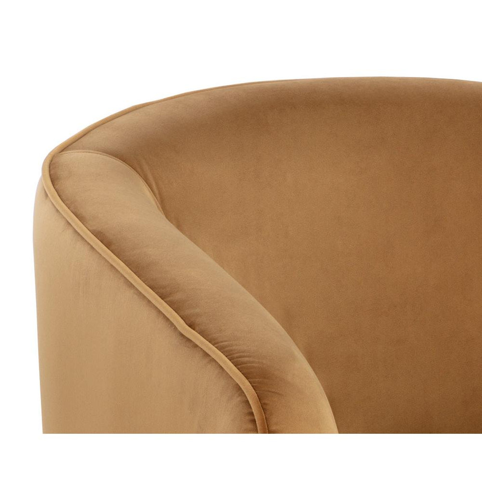 Hazel Swivel Dark Bronze - Gold Sky Lounge Chair, view 2