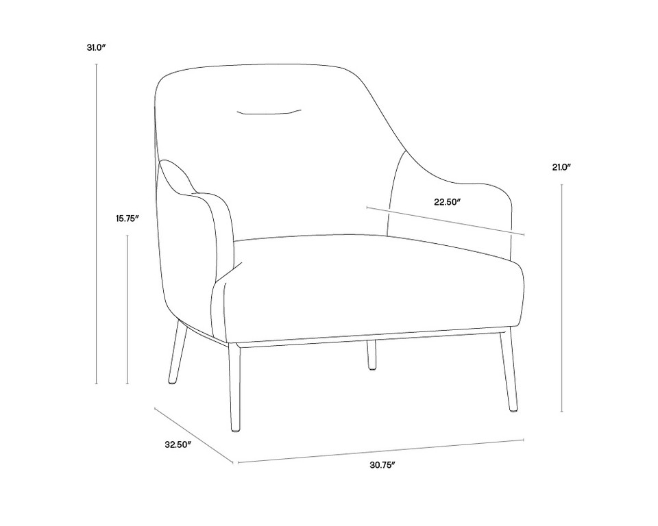 Cameron Nono Petrol Lounge Chair