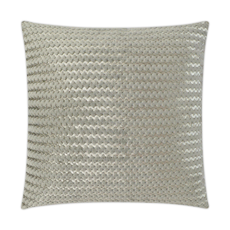 Gene Pewter Fur Throw Pillow | Bone & Brass