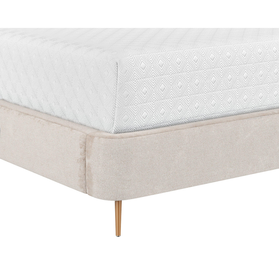 Tierra Queen - Bergen Taupe Bed, view 4