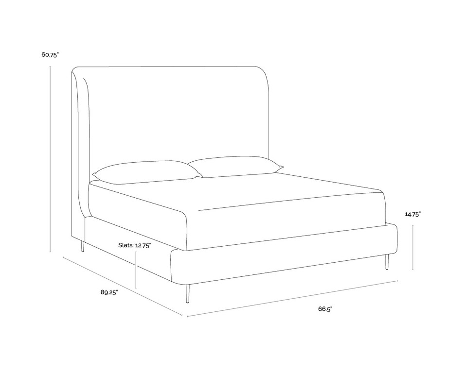 Tierra Queen - Bergen Taupe Bed