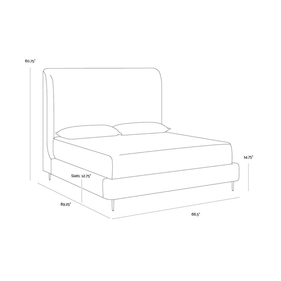 Tierra Queen - Bergen Taupe Bed, view 5