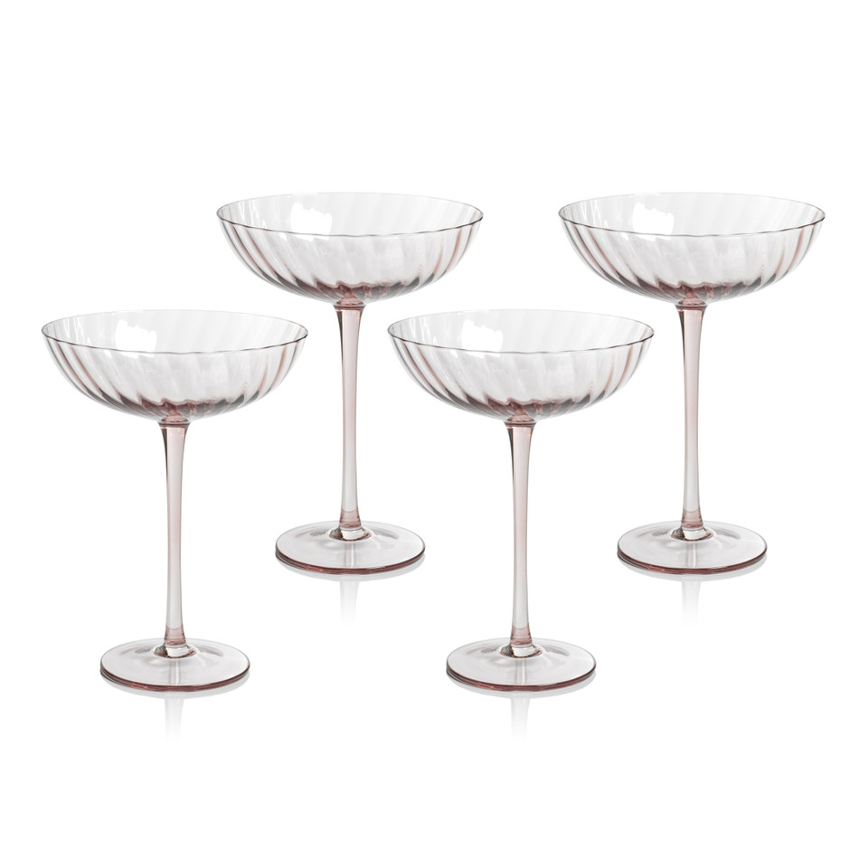 Sierra Optic Swirl Cocktail Glasses, Set 4, view 6