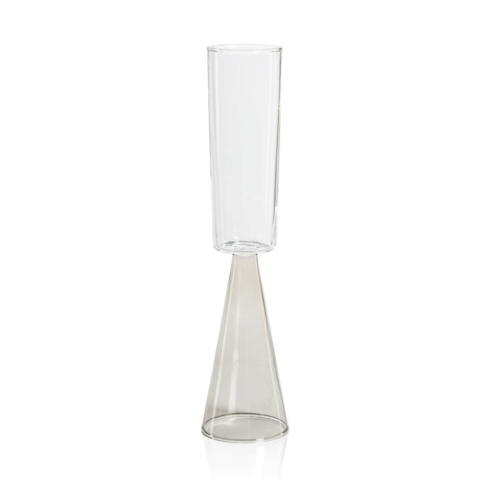 Vivian Grey Stem Champagne Flutes, Set 4 | Bone & Brass