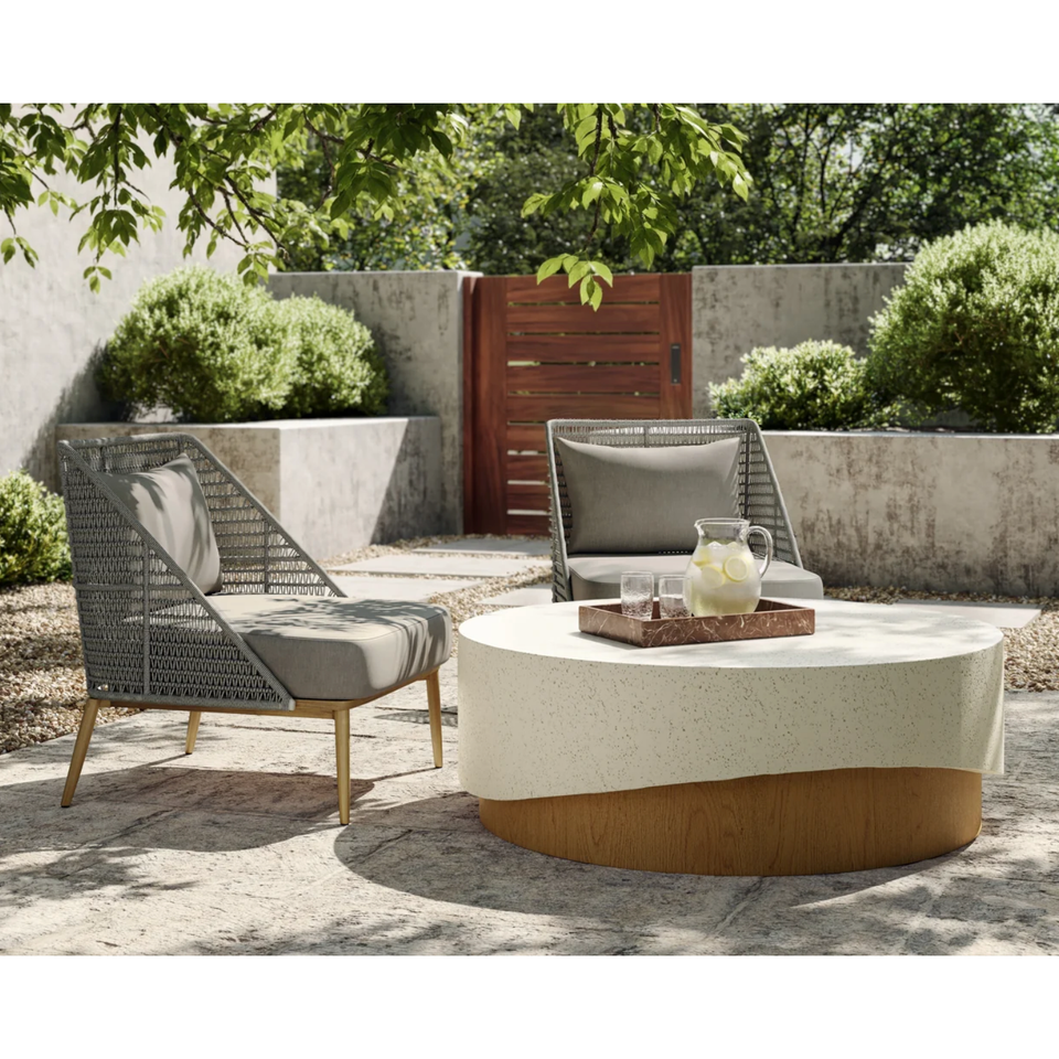 Andria Palazzo Taupe Lounge Chair, view 2