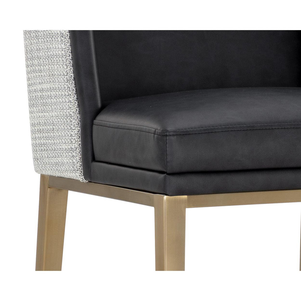 Joplin Barstool Cantina Black / Vera White Pepper
