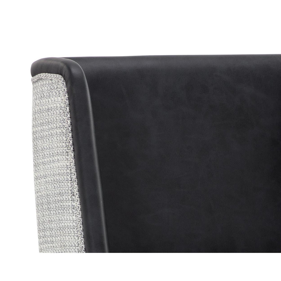 Joplin Barstool Cantina Black / Vera White Pepper, view 2