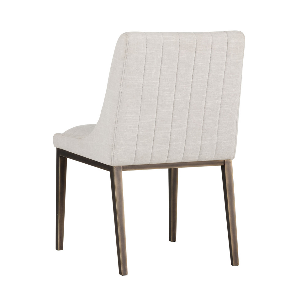 Halden Beige Linen Dining Chair