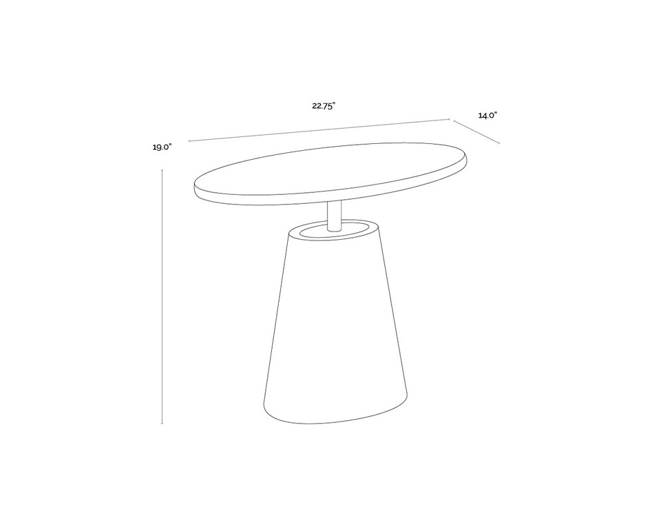 Kadin Grey Side Table