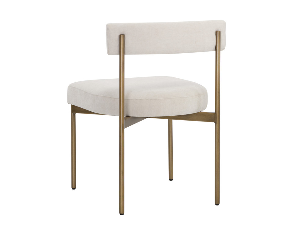 Seneca Antique Brass - Danny Ivory Dining Chair