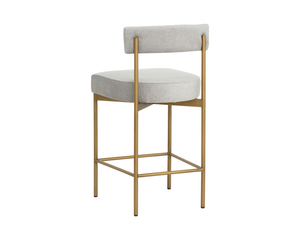 Seneca Antique Brass - Polo Club Stone Counter Stool