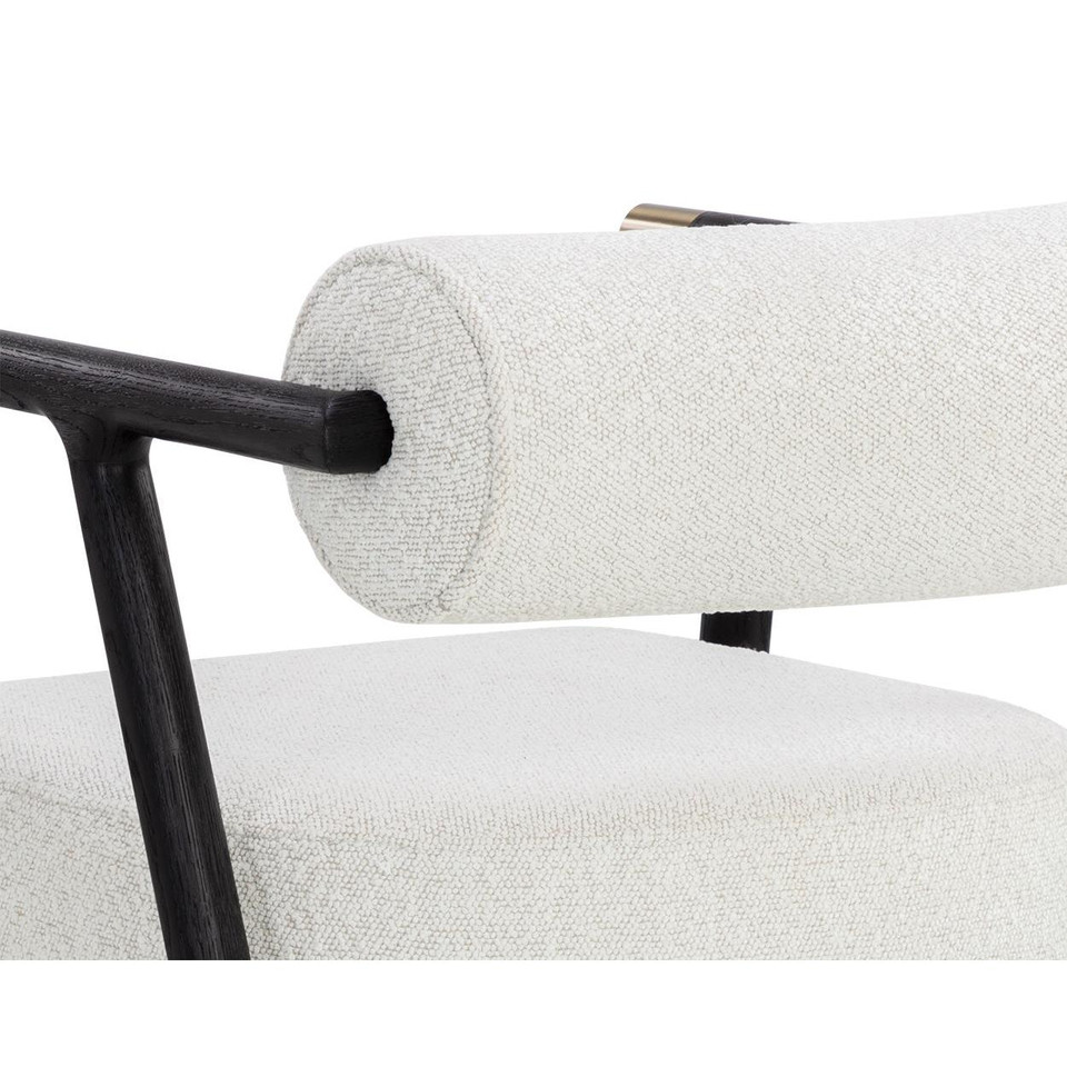 Sova Dining Black - Copenhagen White Armchair, view 3