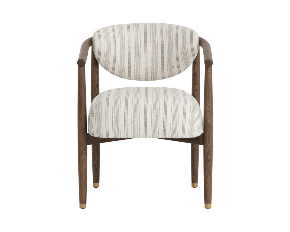 Sigrid Dining Antique Brown - Gifford Script Armchair
