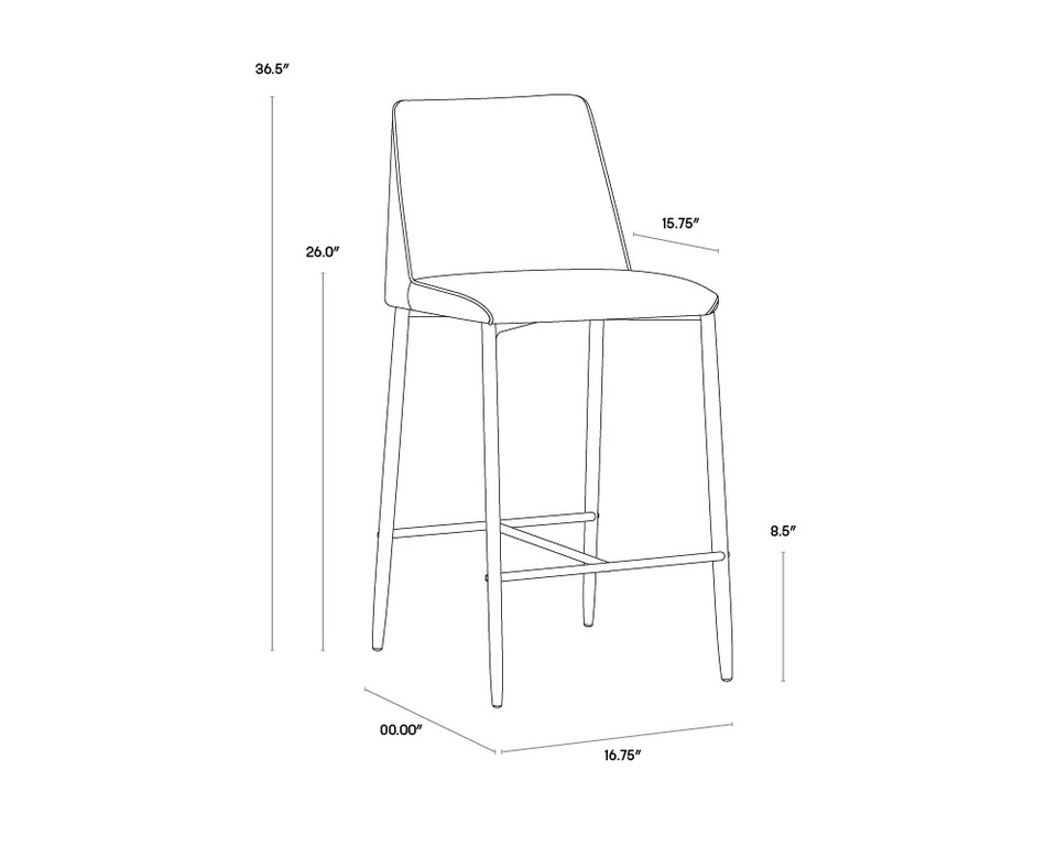Renee Armour Grey / Dark Slate Counter Stool
