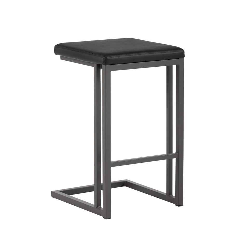 Boone Grey - Onyx Counter Stool