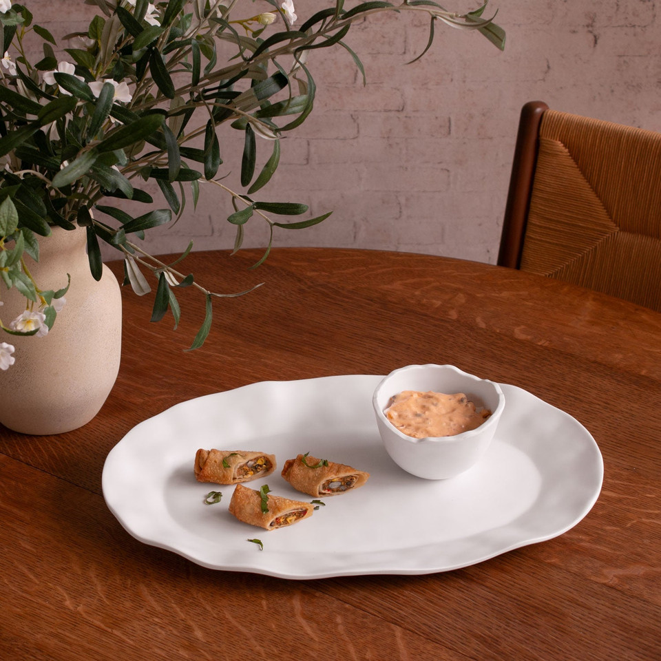 Vida Nube Osaka Small Bowl White - Bowl Detail | Bone & Brass