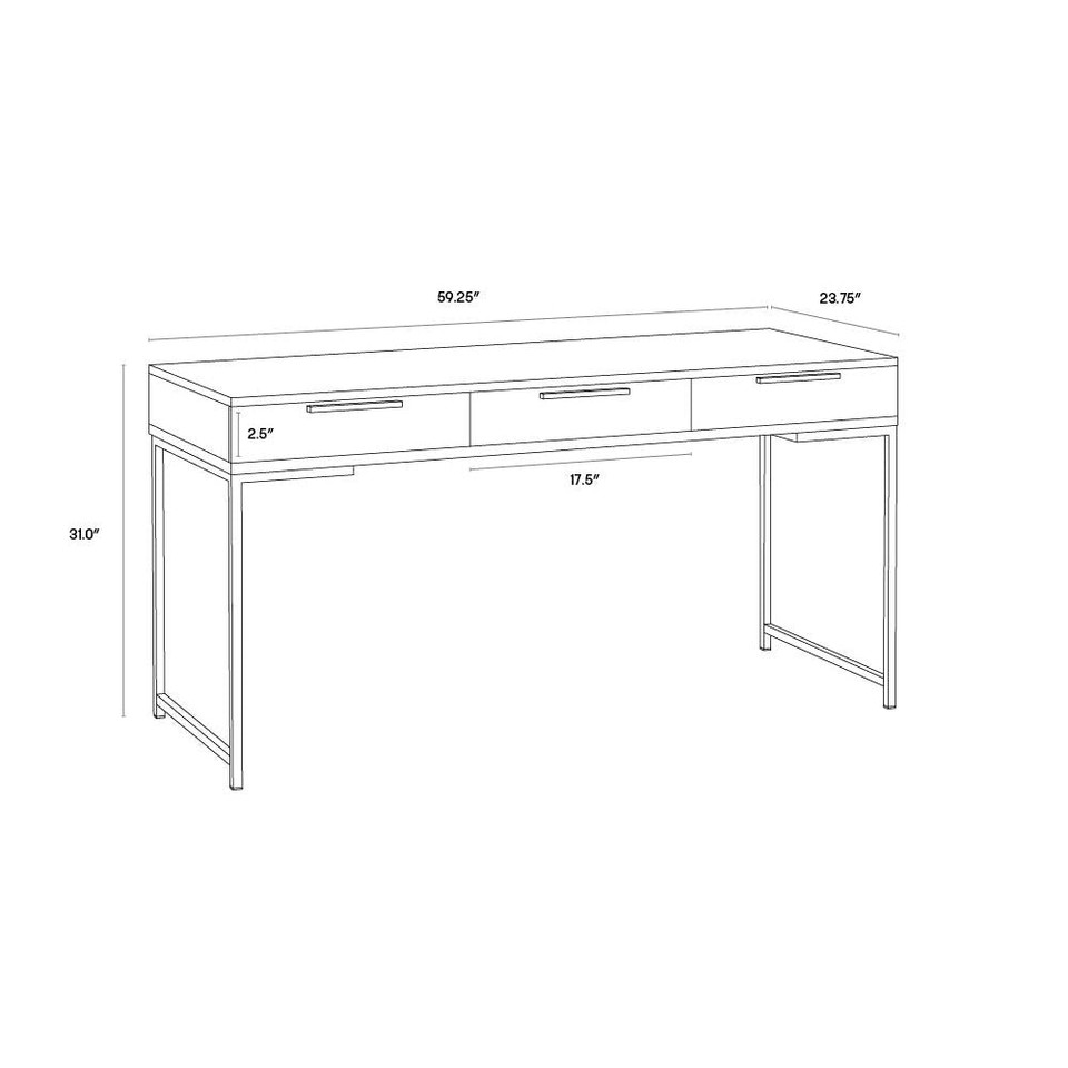 Rebel Gold - Raw Umber Desk, view 3