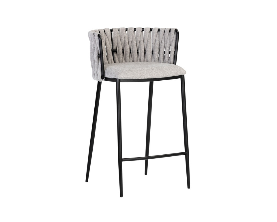 Sarai Belfast Heather Grey Counter Stool