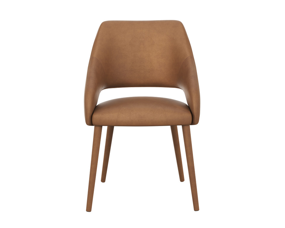 Galen Dining Missouri Cognac Leather Armchair