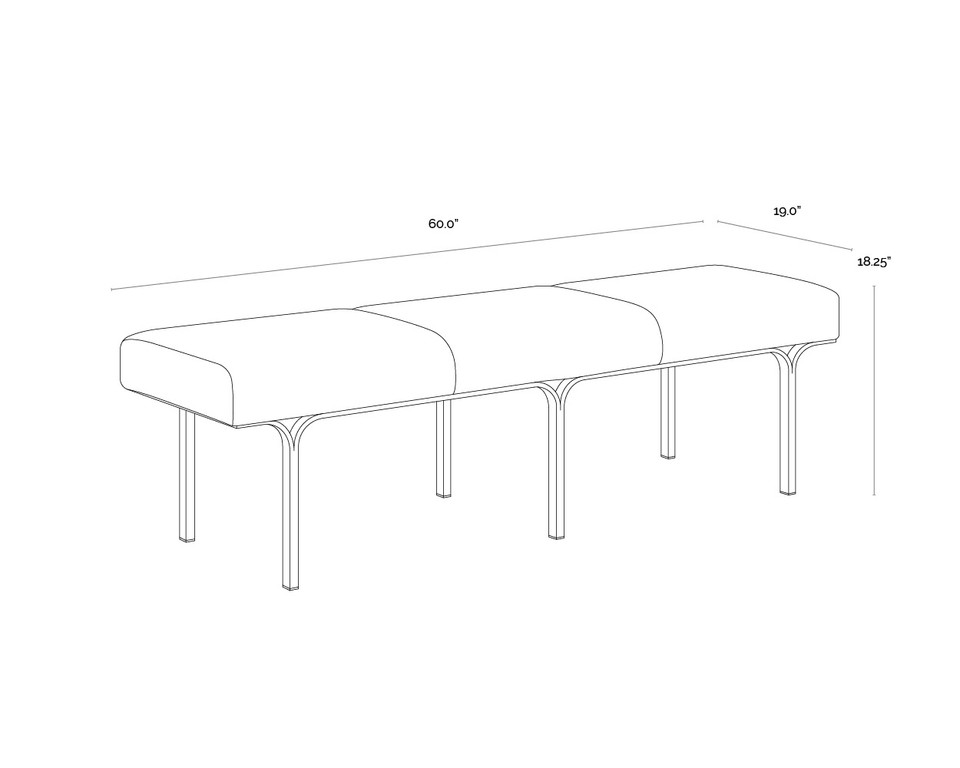 Nuvella Hailey Moon Bench