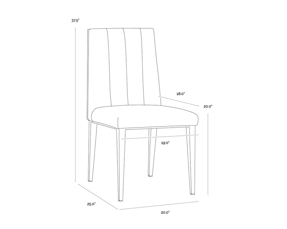 Wilbur Milliken Cognac Dining Chair
