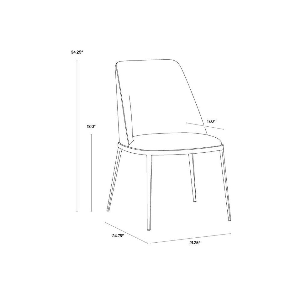Dover Napa Stone / Polo Club Stone Dining Chair, view 6