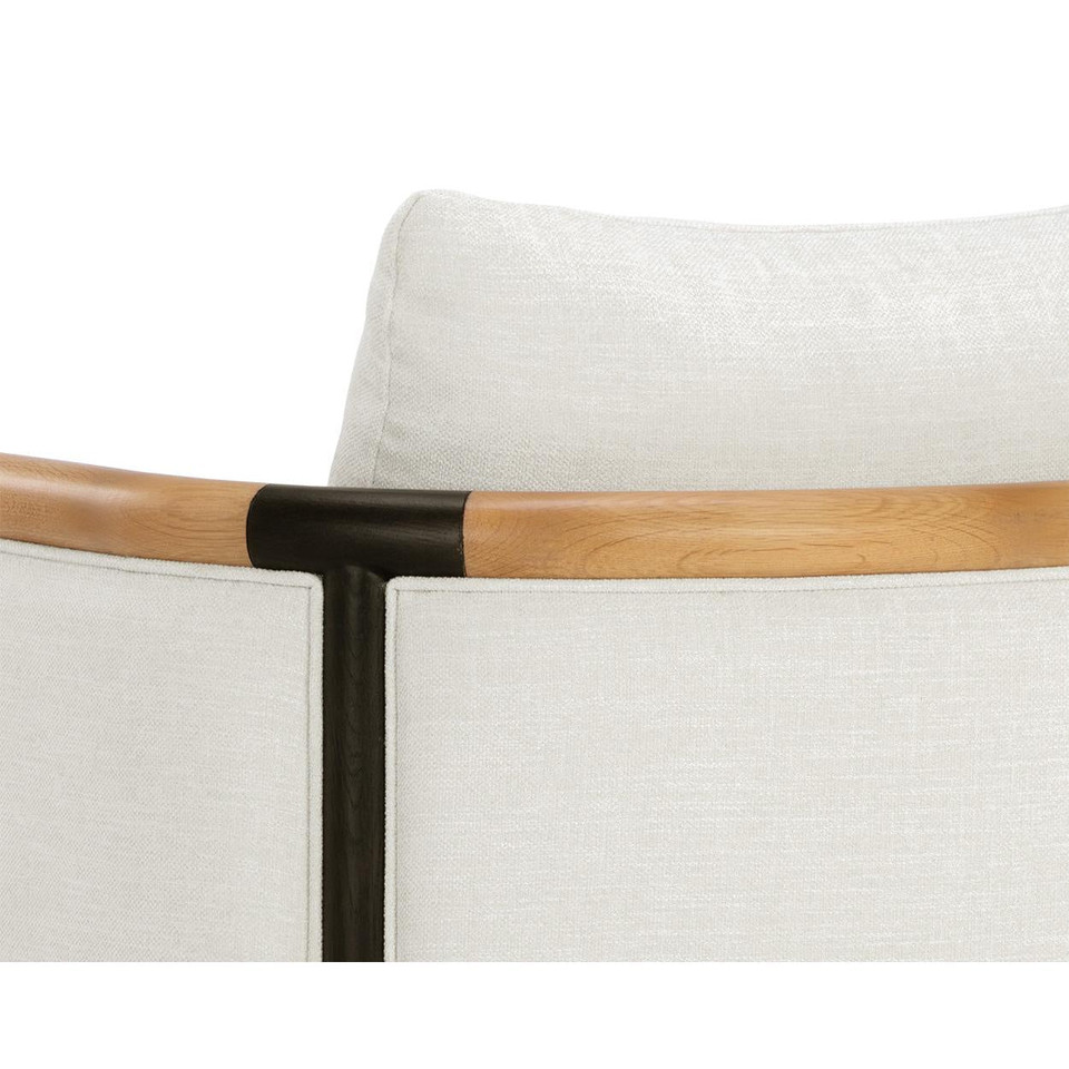 Wilder Heather Ivory Tweed Lounge Chair, view 3